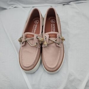 Sperry Pink Boat Shoes